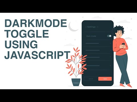 DARK mode toggle using JAVASCRIPT | LIGHT DARK theme toggle in HTML CSS JS