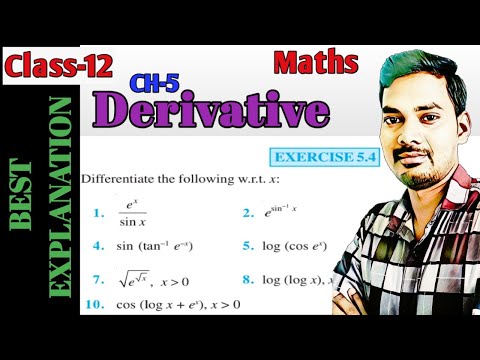 Class 12 maths chapter 5 continuity and differentiability|exercise 5.4 ncert solution|one shot|