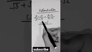 how to Rationalize?? #mathstricks #shorts