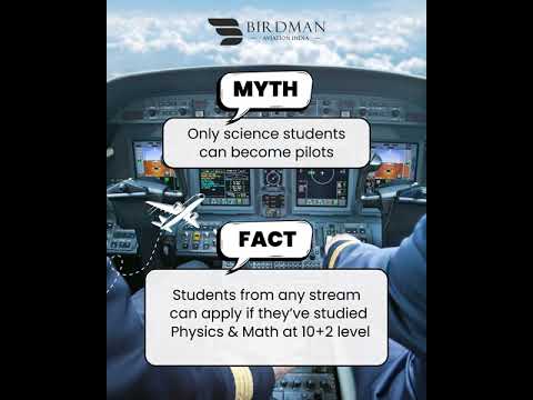 #BirdmanAviationIndia Myth & Fact #2: So You Think Only Science Students Can Be Pilots? #MythBusted