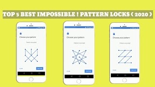 Top 5 impossible mobile pattern lock!!! [2020] || #best mobile pattern lock  || #mobilepatternlock