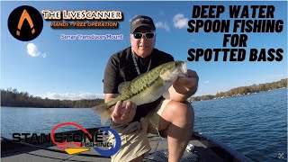 DEEP WATER LIVESCOPE FISHING FOR SPOTTED BASS WITH LIVESCANNER QUAD SCAN