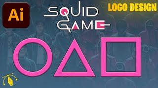 Adobe Illustrator Logo Design | Squid Games Logo design| Logo Design