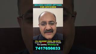 Second Career Options for Officers in Indian Army, Navy and Air Force