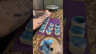 Denim rice krispy treats #cake #cakes #cakevideo #bakery #cakedecorating #cakevideos