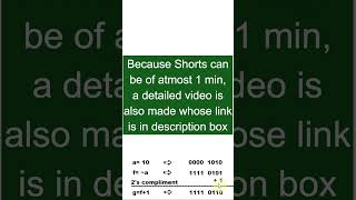 2's complement program in python | 2s complement in python #shorts #bintuharwani #pythontutorial
