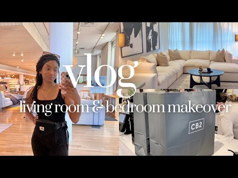 Living Room + Bedroom Makeover | Day in the life of an Interior Stylist