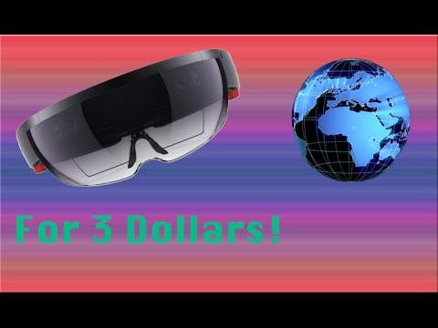 How to make the Microsoft hololens for 3 bucks!!