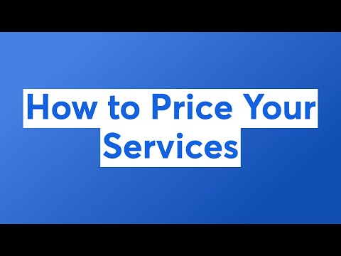 How to Price Your Services
