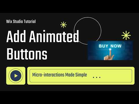 Animated Buttons in Wix Studio - No Code/CSS needed!
