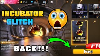 Incubator Glitch Back 😱 - Garena freefire max #shorts #freefire