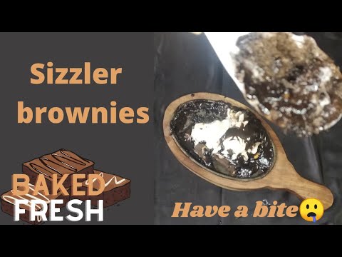 Sizzler Brownies/chocolate brownies/sizzler chocolate dessert/walnut brownies #easyandquick