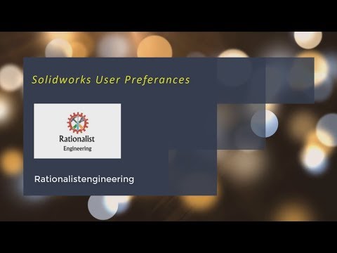 Solidworks User Preferences (Currently View Settings- View Background Settings)