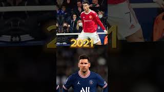 Cristiano Ronaldo and Lionel Messi évolution 🐐🤩 #football #footballevolution #shorts