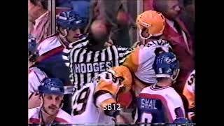 Winnipeg Jets vs Pittsburgh Penguins (Bench-clearing brawl ) Nov. 22/1985