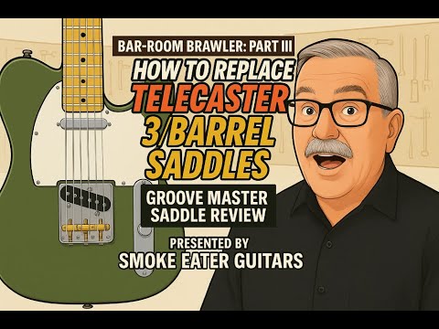 Guitar Mod: How to Replace Telecaster Saddles: Music City Bridge’s Groove Master Saddle Review