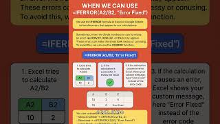 ⚡ STOP EXCEL ERRORS INSTANTLY! ✅ | Excel Tips & Tricks 📊 #⃣ #excel #excelformula