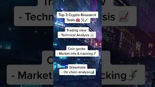 🚨 Top 3 Crypto Research Tools #cryptocurrency #investing #crypto #cryptogems #cryptotools
