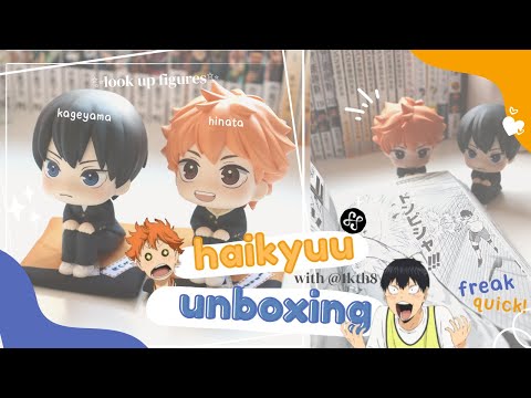 haikyuu lookup figure & manga unboxing✨