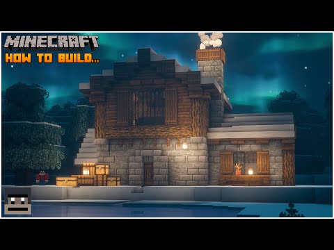 Minecraft Snowy Cabin Tutorial!