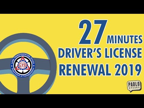 27 MINUTES! LTO Driver's License Renewal 2019