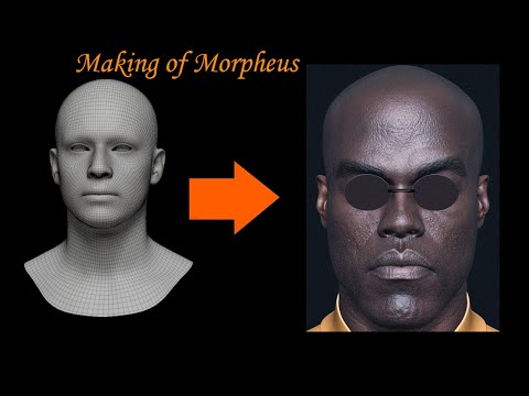 Making of Morpheus -Sculpting likeness in Zbrush PART 01- Yahya Abdul-Mateen II-Matrix Resurrections
