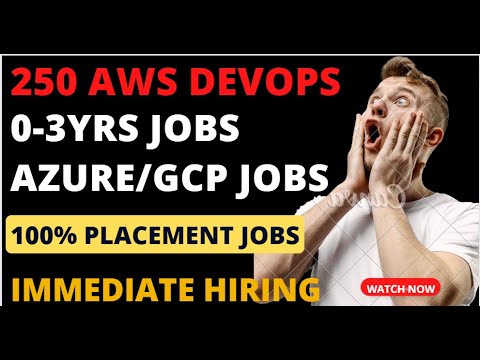 DEVOPS FRESHER JOBS | AWS FRESHER JOBS | AZURE/GCP JOBS | DEVOPS EXPERIENCE JOBS | job vacancy 2024