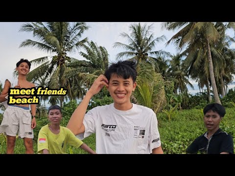 meet friends beach
