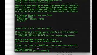 Compiling Quantum ESPRESSO for parallel execution on Mac OS X