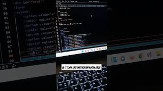 creating Instragram login page from HTML CSS #ai #design #programming #developer #website #instagram