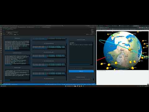 SatComSim Federated TUI Test Range | Satellite Communication Simulation Federated TUI