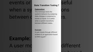 State Transition Testing ?#exam #education #softwaretestengineer #softwaredevelopment#interviewtips