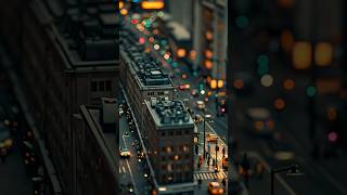 Miniature City at Night – A Beautiful 3D Model | #NightCity#Aianimation