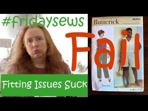 I tried these Butterick pants and failed! #fridaysews