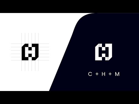 CHM Lettermark Logo Design Process || Lettermark Logo Design
