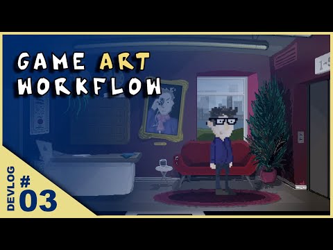 Pixel art tutorial: point & click game backdrops - DEVLOG 3