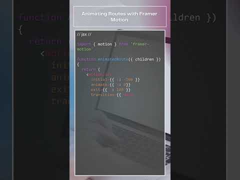 React - How to add route animations in React #react #animation #framer-motion