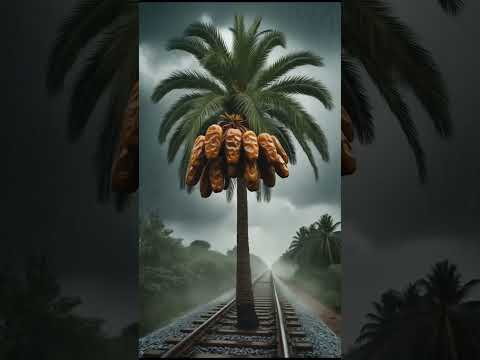 A Pigeon Planted a Date Tree on the Railway Track🎄#shorts #pigeon #ai
