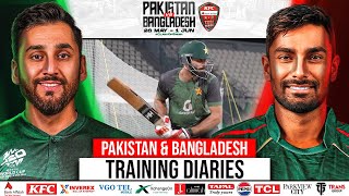 Gaddafi Stadium training diaries 🏏 Pakistan & Bangladesh teams gear up for the T20I action ahead ▶️