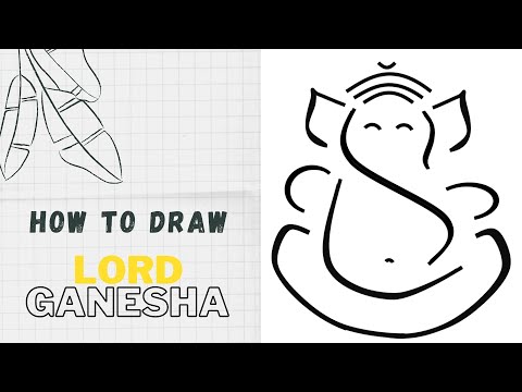 DRAW A Lord Ganesha  STEP BY STEP