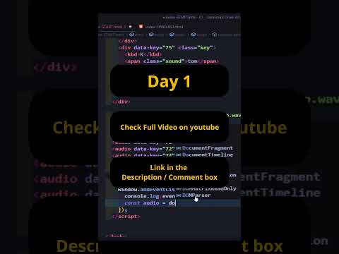 Day 1  of #javascript30  | Dev and Talks #shorts