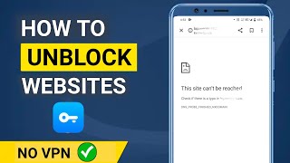 How access block website without vpn || this site can't be reached || Educational purpose only