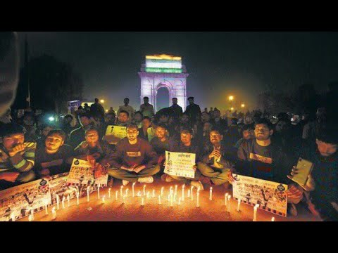 Candle march // A small tribute to our soldiers // live from Lucknow 😢😢😔😔