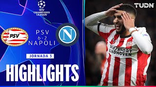 HIGHLIGHTS - PSV Eindhoven vs Napoli | UEFA Champions League - Jornada 3 2025-26 | TUDN