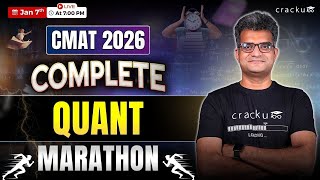 CMAT 2026 Quant Revision Marathon | Complete CMAT Quant Revision By CAT Topper