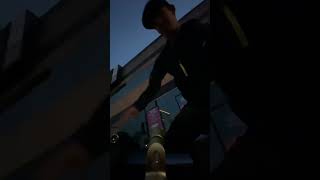 Backward riding fixed gear pov #fixedgear #shorts
