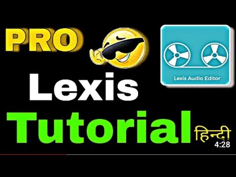 Lexis audio editor tutorial hindi 2023 || Lexis audio editor