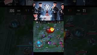T1 vs LPL Worlds 2023 semi finals  #leagueoflegends #lpl #lck #t1 #worlds2023 #viralvideo