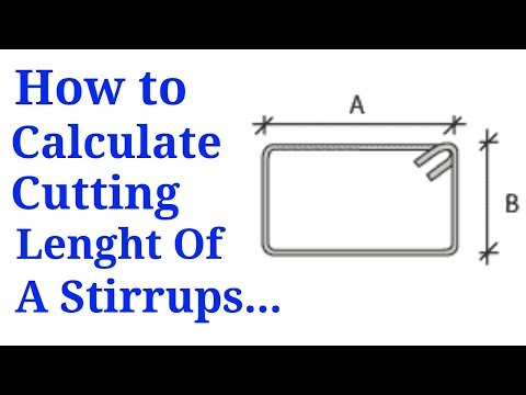 How to calculate cutting length of stirrups.