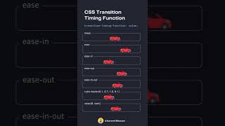 The transition-timing-function property #shorts  #shortsfeed  #learncss #css #softwaredevelopment
